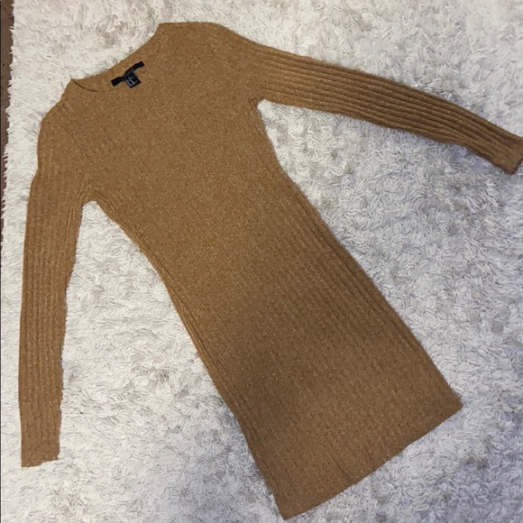 Forever 21 nude slim fit sweater dress size xs - Picture 1 of 3